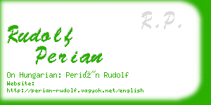 rudolf perian business card